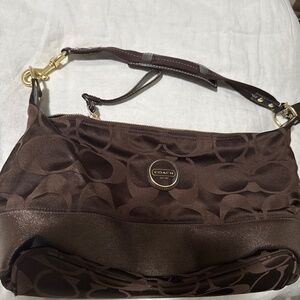 Coach purse - brown and gold LNWOT